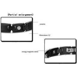 Well-Known For Its Fine Quality Black Tungsten Ceramic Bangle For Lovers With Rhinestone