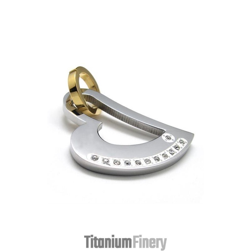 Love Heart Titanium Pendant - Free Chian Love Heart Titanium Pendant - Free Chian