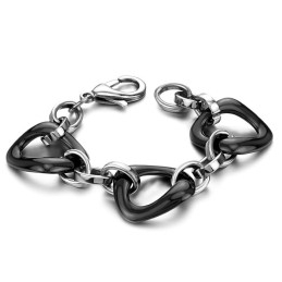 Quality And Quantity Assured Black Tungsten Ceramic Bracelet