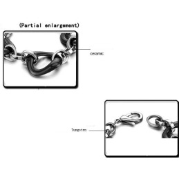 Quality And Quantity Assured Black Tungsten Ceramic Bracelet