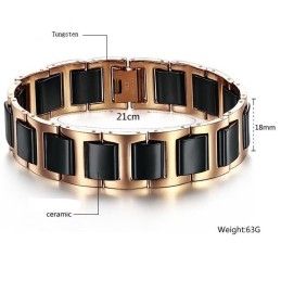 World-Wide Renown Tungsten Ceramic Bracelet