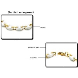 Stable Quality Female White Tungsten Ceramic Bracelet
