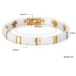 Quality And Quantity Assured Female Tungsten Ceramic Bracelet