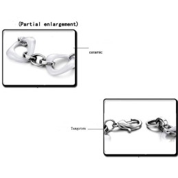 Reliable Reputation White Tungsten Ceramic Bracelet
