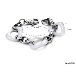 Reliable Reputation White Tungsten Ceramic Bracelet