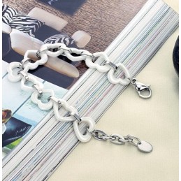 Quality And Quantity Assured Sweetheart Tungsten Ceramic Bracelet