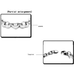 Quality And Quantity Assured Sweetheart Tungsten Ceramic Bracelet