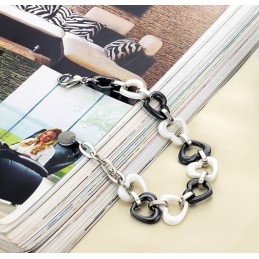 Complete In Specifications Sweetheart Tungsten Ceramic Bracelet