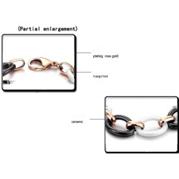 Quality And Quantity Assured Round Tungsten Ceramic Bracelet