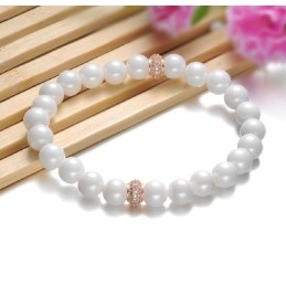 Easy To Use Tungsten Ceramic Bracelet With Beads