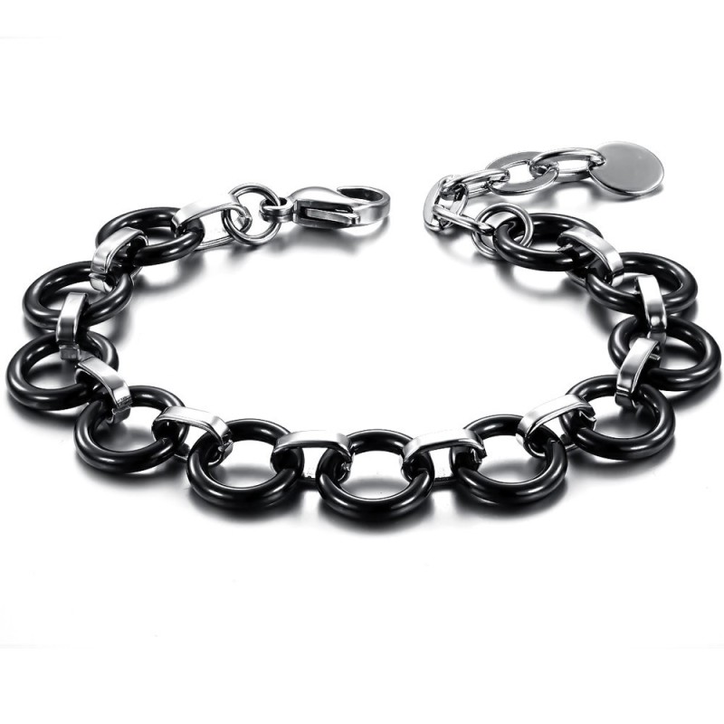 World-Wide Renown Female Black Tungsten Ceramic Bracelet World-Wide Renown Female Black Tungsten Ceramic Bracelet