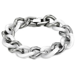 Quality And Quantity Assured White Tungsten Ceramic Bracelet