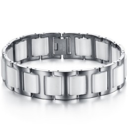 The Queen Of Quality Male Tungsten Ceramic Bracelet