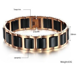 The Queen Of Quality Male Tungsten Ceramic Bracelet