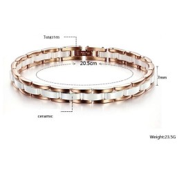 World-Wide Renown Tungsten Ceramic Bracelet