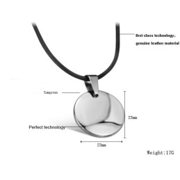 High Quality Round Tungsten Ceramic Necklace