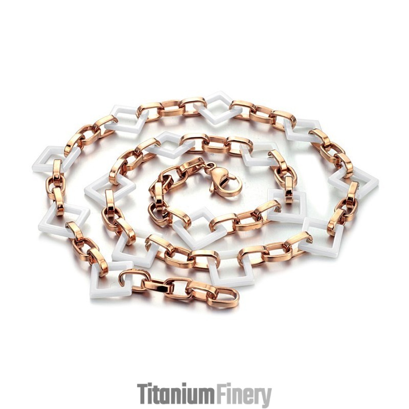 The Queen Of Quality Square Shape Tungsten Ceramic Necklace The Queen Of Quality Square Shape Tungsten Ceramic Necklace