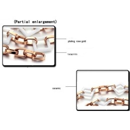 The Queen Of Quality Square Shape Tungsten Ceramic Necklace