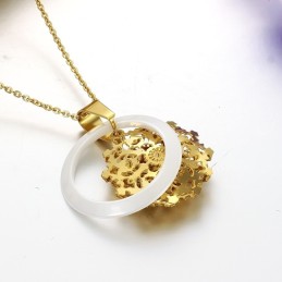 Wide Varieties Female Tungsten Ceramic Necklace