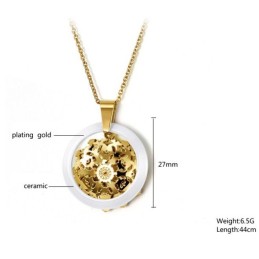 Wide Varieties Female Tungsten Ceramic Necklace