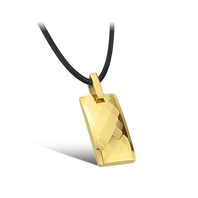 Well-Known For Its Fine Quality Rhombus Tungsten Ceramic Necklace Well-Known For Its Fine Quality Rhombus Tungsten Ceramic Necklace