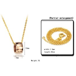 Stable Quality Female Tungsten Ceramic Necklace