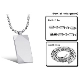 Selling Well All Over The World Male Tungsten Ceramic Necklace