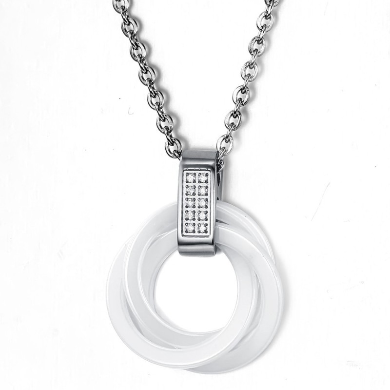 Quality And Quantity Assured White Tungsten Ceramic Necklace Quality And Quantity Assured White Tungsten Ceramic Necklace