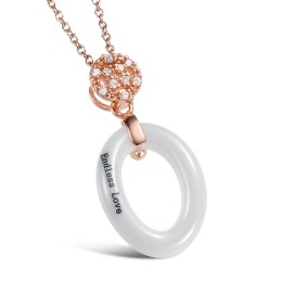 Wide Varieties Female Tungsten Ceramic Necklace