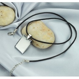 High Quality Male Cube Tungsten Ceramic Necklace