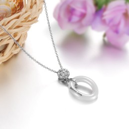 The King Of Quantity Female Concise Tungsten Ceramic Necklace