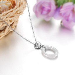 The King Of Quantity Female Concise Tungsten Ceramic Necklace