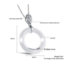 High Quality Female Tungsten Ceramic Necklace