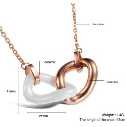 Excellent Quality Tungsten Ceramic Necklace