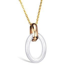 Stable Quality Female Tungsten Ceramic Necklace