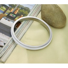 Reliable Reputation Male White Tungsten Ceramic Bangle