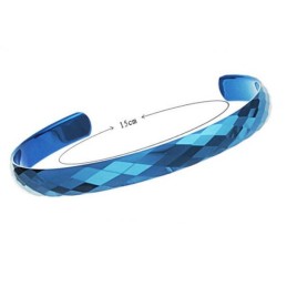 Dependable Performance Blue Tungsten Ceramic Bangle