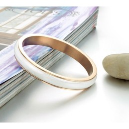 Wide Varieties White Tungsten Ceramic Bangle