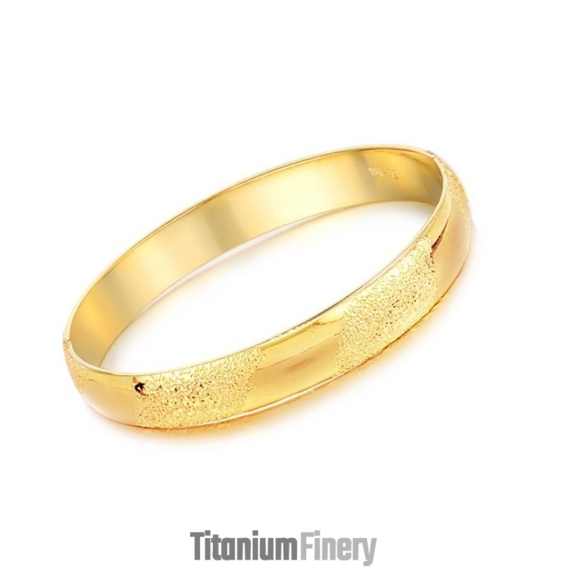 Reliable Reputation Female Scrub 18K Gold-Plated Bangle Reliable Reputation Female Scrub 18K Gold-Plated Bangle