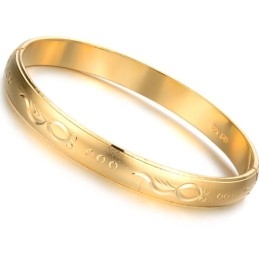 High Quality Female 18K Gold-Plated Bangle