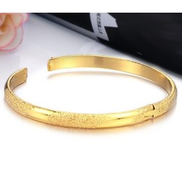 Durable In Use Male 18K Gold-Plated Bangle