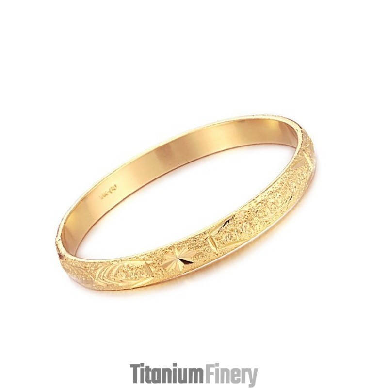 Quality And Quantity Assured 18K Gold-Plated Bangle Quality And Quantity Assured 18K Gold-Plated Bangle