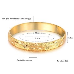 High Quality Female 18K Gold-Plated Bangle