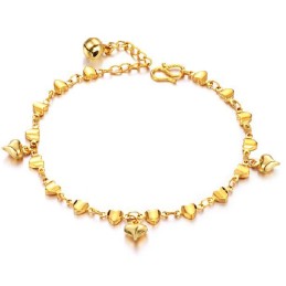 Stable Quality Female Sweetheart 18K Gold-Plated Bracelet