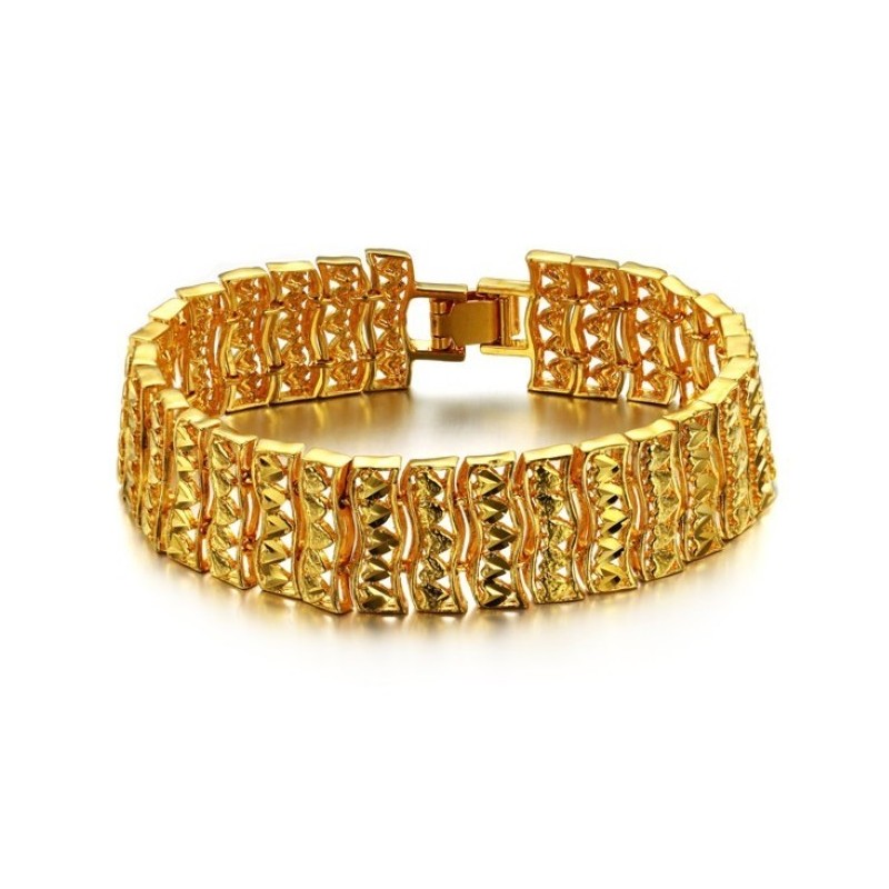 Superior Quality Male 18K Gold-Plated Bracelet Superior Quality Male 18K Gold-Plated Bracelet