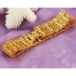 Superior Quality Male 18K Gold-Plated Bracelet