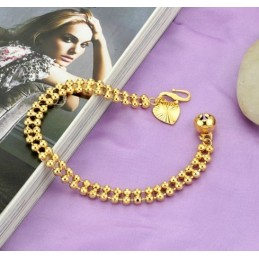 The Queen Of Quality Female Ball Shape 18K Gold-Plated Bracelet