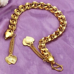 Quality And Quantity Assured Female Sweetheart 18K Gold-Plated Bracelet