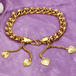 Quality And Quantity Assured Female Sweetheart 18K Gold-Plated Bracelet
