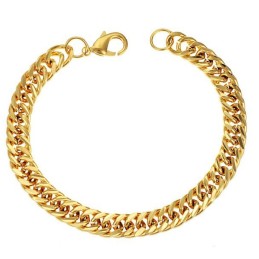 Stable Quality Male 18K Gold-Plated Bracelet